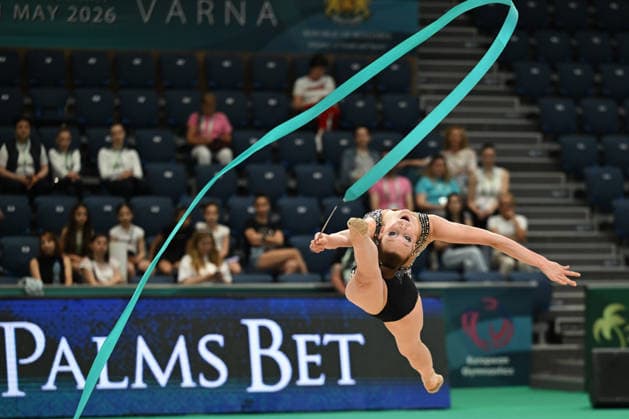 IPA85103424 - HARCENCO Taisia (MDA) during European Championships in Rhythmic gymnastics, Rhythmische Sportgymnastik, RSG Gymnastics in Varna, Bulgaria, May 27 2026  Copyright: xFilippoxTomasi IPAxSportx xx 85103424