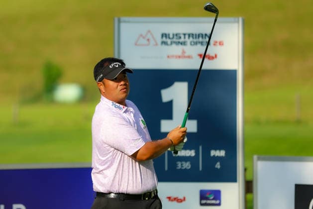 KITZBÜHEL, AUSTRIA - 27.05.2026: Kiradech APHIBARNRAT (THA) of Austrian Alpine Open 2025 at Golfclub Kitzbühel-Schwarzsee-Reith on May 27, 2026 in Austria.