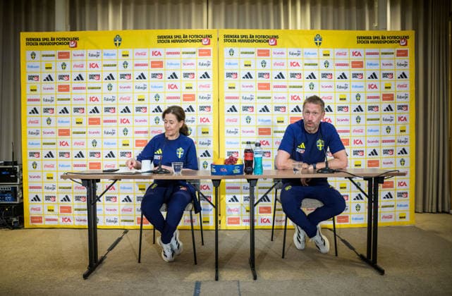 260527 Head coach Graham Potter of the Swedish men s national football team during a press conference, PK, Pressekonferenz on May 27, 2026 in Stockholm. Photo: Jonathan Näckstrand BILDBYRAN COP 94 JN0274 fotboll football soccer fotball landskamp presskonferens press conference sverige sweden sverige a FIFA World Cup, WM, Weltmeisterschaft, Fussball vm bbeng Copyright: JONATHANxNÄCKSTRAND BB260527JN001