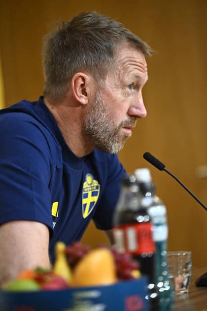 STOCKHOLM, SVERIGE 20260527 Sveriges förbundskapten Graham Potter, under en pressträff när landslaget samlas inför fotbolls-VM. STOCKHOLM SVERIGE x10060x