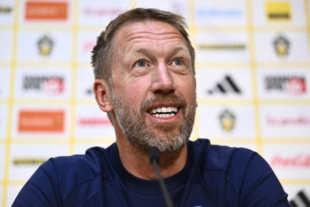 STOCKHOLM, SWEDEN 20260527 Sweden s national team, Nationalteam captain Graham Potter, during a press conference, PK, Pressekonferenz as the national team gathers for the World Cup. STOCKHOLM SWEDEN x10060x