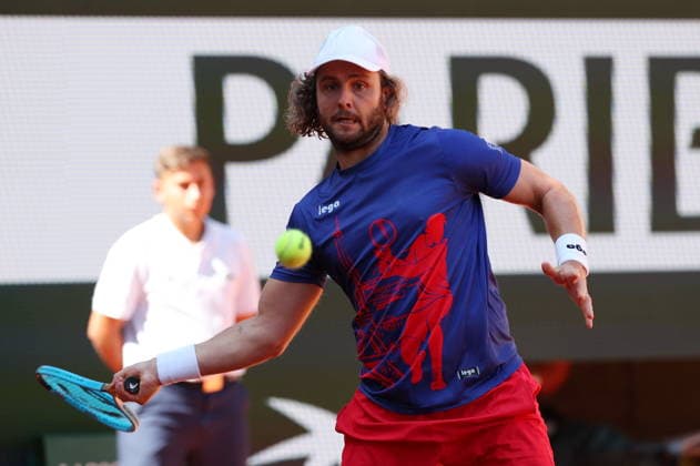 ROLAND GARROS 2026 Thierry Larret MAXPPP - PARIS (75) 27 05 2026 Thierry Larret Maxppp. Tennis. Roland Garros 2026. Internationaux de France de tennis. Stade Roland Garros, Paris (75). Le 27 Mai. Court Suzanne LENGLEN : Karen KHATACHANOV (RUS) vs Marco TRUNGELLITI (ARG). Roland Garros French Open tennis tournament, in Paris, France, on 27 May 2026. PARIS (75) PARIS ILE DE FRANCE FRANCE  Copyright: xMAXPPPxThierryxLarretx TLR202605273882 TLR202605273882