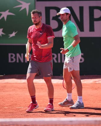 Adam Pavlasek, Patrik Rikl (Kappe), Herren Doppel, Men s Doubles Tennis - French Open 2026 - Roland Garros - Paris - - France - 27 May 2026. Copyright: xJuergenxHasenkopfx