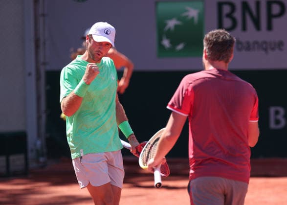 Adam Pavlasek, Patrik Rikl (Kappe), Herren Doppel, Men s Doubles Tennis - French Open 2026 - Roland Garros - Paris - - France - 27 May 2026. Copyright: xJuergenxHasenkopfx