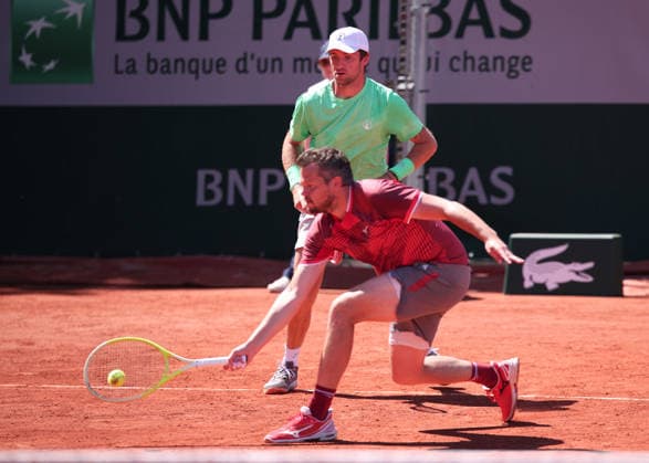 Adam Pavlasek, Patrik Rikl (Kappe), Herren Doppel, Men s Doubles Tennis - French Open 2026 - Roland Garros - Paris - - France - 27 May 2026. Copyright: xJuergenxHasenkopfx