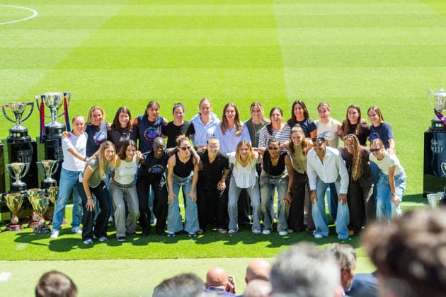 OFFICIAL FAREWELL CEREMONY FOR ALEXIA PUTELLAS SPOTIFY CAMP NOU. BARCELONA May 27,2026 Farewell ceremony for Alexia Putellas SPOTIFY CAMP NOU MAY 27, 2026 Alexia Putellas with teammates during Alexia Putellas farewell ceremony at at Spotify Camp Nou in Barcelona, Spain. Barcelona ESP Copyright: xS.xRosx