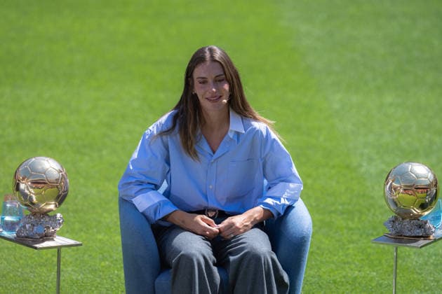 Alexia Putellas leaves FC Barcelona, Barca in Barcelona, Spain. FC Barcelona woman player Alexia Putellas during her FC Barcelona farewell ceremony in Auditori 1899, Barcelona, Spain, on May 27, 2026. Barcelona Auditori 1899 Barcelona Spain