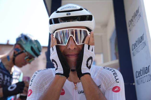 ortugal™s Afonso Oliveira Eulalio of Bahrain Victorious during Stage 17 of the Giro d™Italia, from Cassano d™Adda to Andalo, Italy, Wednesday, May 27, 2026.  Copyright: xGianxMattiaxD™Alberto LaPressex