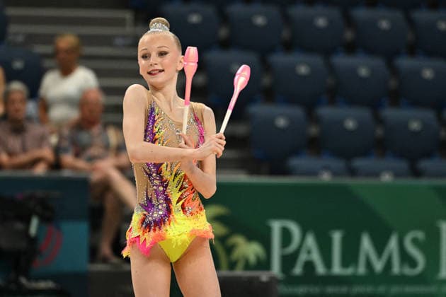OTHER - Gymnastics - European Championships in Rhythmic gymnastics, Rhythmische Sportgymnastik, RSG Photo by IPA ABACAPRESS.COM85106907 - HAUGSLAND Julie Lyse (NOR) during European Championships in Rhythmic Gymnastics, Gymnastics in Varna, Bulgaria, May 27 2026 Varna Bulgaria  Copyright: xIPAxSport ABACAx