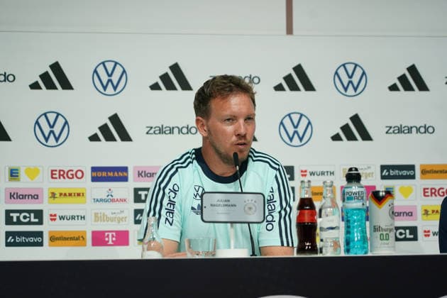 Bundestrainer Julian Nagelsmann (Deutschland Germany) bei der Eröffnungspressekonferenz des WM-Trainingslagers - Herzo Base 27.05.2026: Deutsche Nationalmannschaft, Trainingslager zur WM-Vorbereitung, Home Ground, HerzoBase, World of Adidas, Herzogenaurach