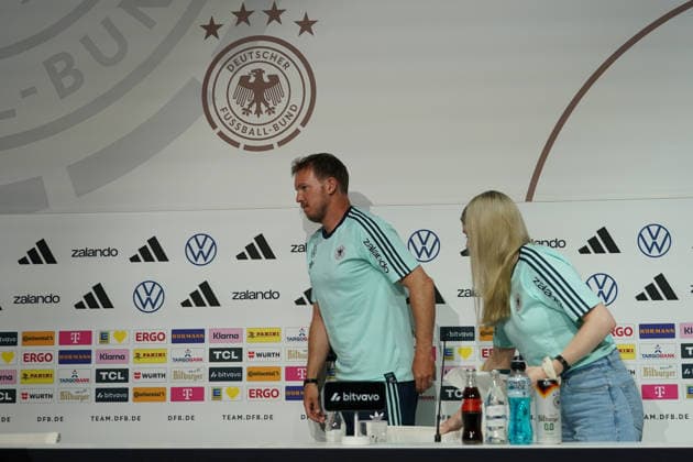 Bundestrainer Julian Nagelsmann (Deutschland Germany) bei der Eröffnungspressekonferenz des WM-Trainingslagers - Herzo Base 27.05.2026: Deutsche Nationalmannschaft, Trainingslager zur WM-Vorbereitung, Home Ground, HerzoBase, World of Adidas, Herzogenaurach