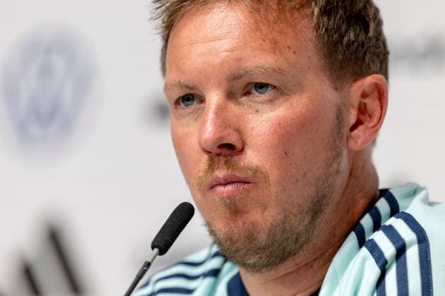 27.05.2026, Fussball DFB-Nationalmannschaft Deutschland, Trainingslager vor der WM, Auftakt-Pressekonferenz im Medienzentrum HALFTIME bei ADIDAS, in Herzogenaurach. Trainer Julian Nagelsmann (Deutschland)