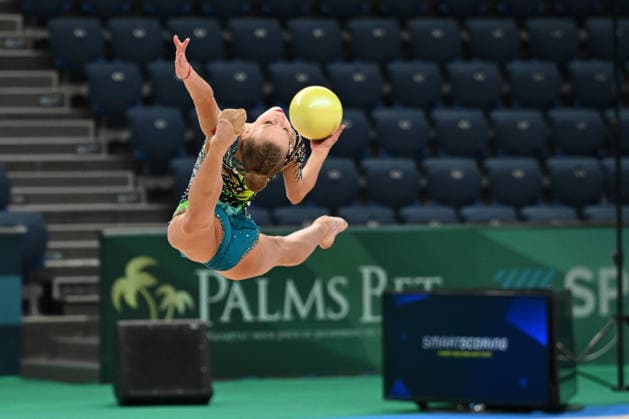 IPA85109602 - CHEVTAEVA Eva (RUS) during European Championships in Rhythmic gymnastics, Rhythmische Sportgymnastik, RSG Gymnastics in Varna, Bulgaria, May 27 2026  Copyright: xFilippoxTomasi IPAxSportx xx 85109602