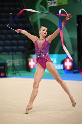 OTHER - Gymnastics - European Championships in Rhythmic gymnastics, Rhythmische Sportgymnastik, RSG Photo by IPA ABACAPRESS.COM85109588 - MARUSHCHAK Tamila (SUI) during European Championships in Rhythmic Gymnastics, Gymnastics in Varna, Bulgaria, May 27 2026 Varna Bulgaria  Copyright: xIPAxSport ABACAx