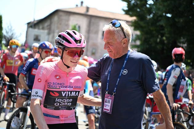 27-05-2026 Giro D italia; Tappa 17 Cassano D adda - Andalo; 2026, Visma - Lease A Bike; Vingegaard, Jonas; Motta, Gianni; Cassano D adda; 