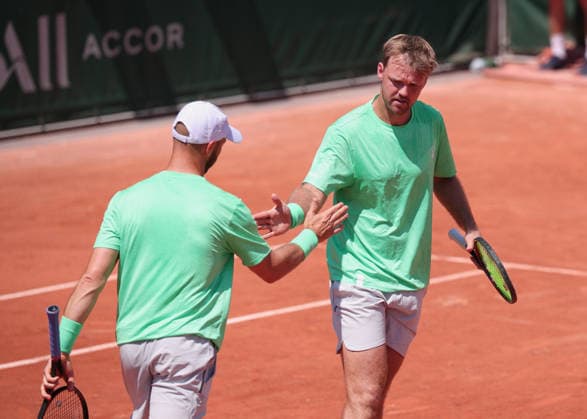 Kevin Krawietz, Tim Puetz (Kappe), Herren Doppel, Men s Doubles Tennis - French Open 2026 - Roland Garros - Paris - - France - 27 May 2026. Copyright: xJuergenxHasenkopfx