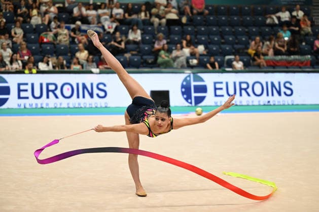 IPA85112440 - FURLAN PERMOZER Pia (SLO) during European Championships in Rhythmic gymnastics, Rhythmische Sportgymnastik, RSG Gymnastics in Varna, Bulgaria, May 27 2026  Copyright: xFilippoxTomasi IPAxSportx xx 85112440