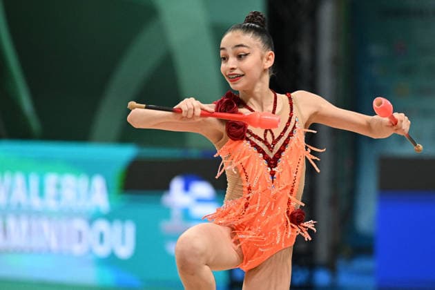 OTHER - Gymnastics - European Championships in Rhythmic gymnastics, Rhythmische Sportgymnastik, RSG Photo by IPA ABACAPRESS.COM85112433 - KAMINIDOU Valeria (GRE) during European Championships in Rhythmic Gymnastics, Gymnastics in Varna, Bulgaria, May 27 2026 Varna Bulgaria  Copyright: xIPAxSport ABACAx