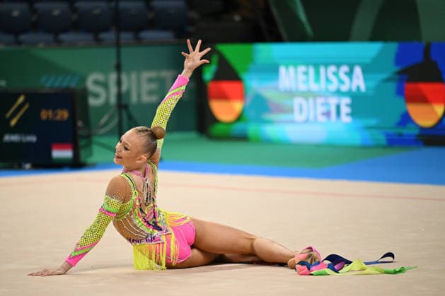 IPA85112920 - DIETE Melissa (GER) during European Championships in Rhythmic gymnastics, Rhythmische Sportgymnastik, RSG Gymnastics in Varna, Bulgaria, May 27 2026  Copyright: xFilippoxTomasi IPAxSportx xx 85112920