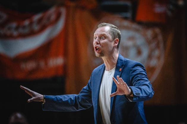 Basketball Berlin 27.05.2026 Saison 2025 2026 EasyCredit BBL 1. Bundesliga Männer, Herren Playoffs Viertelfinale Spiel 5 Alba Berlin - RASTA Vechta Christian Held (Vechta, Trainer)