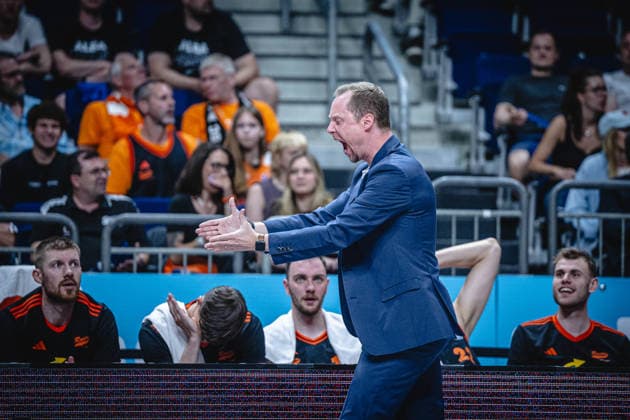 Basketball Berlin 27.05.2026 Saison 2025 2026 EasyCredit BBL 1. Bundesliga Männer, Herren Playoffs Viertelfinale Spiel 5 Alba Berlin - RASTA Vechta Christian Held (Vechta, Trainer)