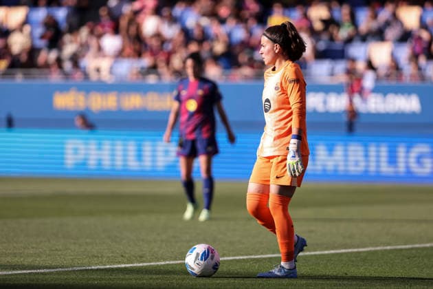 May 27, 2026, Sant Joan Despi, Barcelona, Spain: Gemma Font of FC Barcelona, Barca in action during the Spanish Women league, Liga F, football match played between FC Barcelona and Real Sociedad at Johan Cruyff Stadium on May 27, 2026 in Sant Joan Despi, Barcelona. Sant Joan Despi Spain - ZUMAa181 20260527_zaa_a181_059 Copyright: xJavierxBorregox