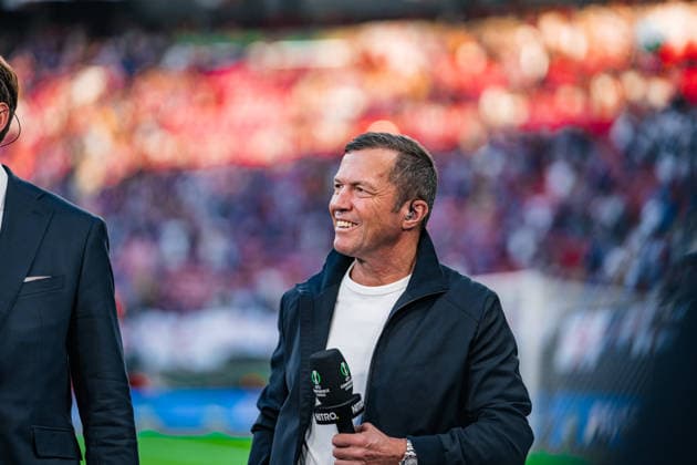 Deutschland: Fussball UEFA Conference League 2025 - 2026, Finale in Leipzig - Crystal Palace vs Rayo Vallecano - Leipzig Stadium - Red Bull Arena (Leipzig): Lothar Matthäus Copyright: xTomxLauruschkatx