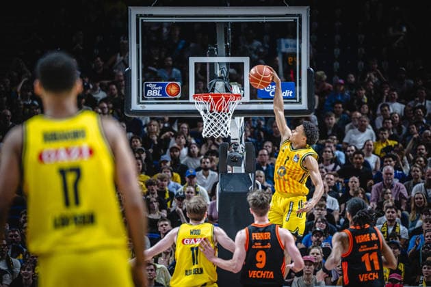 Basketball Berlin 27.05.2026 Saison 2025 2026 EasyCredit BBL 1. Bundesliga Männer, Herren Playoffs Viertelfinale Spiel 5 Alba Berlin - RASTA Vechta Jack Kayil (Alba Berlin, No.07)