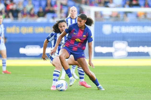 FC Barcelona, Barca v REAL SOCIEDAD. JOHAN CRUYFF STADIUM,BARCELONA. May 27,2026 FC BARCELONA vs REAL SOCIEDAD. May 27,2026 Sydney (6) of FC Barcelona during the match between FC Barcelona and Real Sociedad corresponding to the last day of the La Liga F at the Johan Cruyff Stadium in Barcelona, Spain, on May 27, 2026. Alexia Putellas last game with FC Barcelona Barcelona ESP Copyright: xS.xRosx