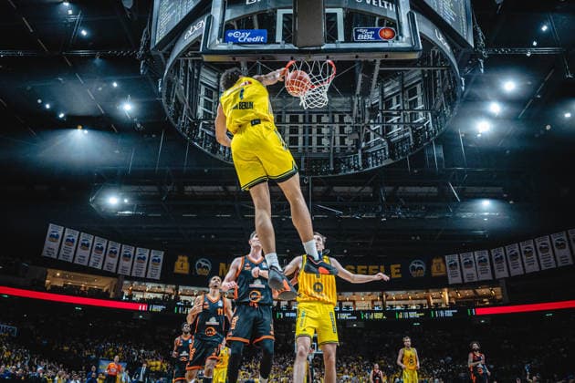 Basketball Berlin 27.05.2026 Saison 2025 2026 EasyCredit BBL 1. Bundesliga Männer, Herren Playoffs Viertelfinale Spiel 5 Alba Berlin - RASTA Vechta Jack Kayil (Alba Berlin, No.07)