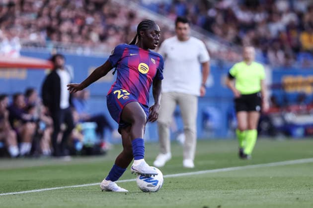 May 27, 2026, Sant Joan Despi, Barcelona, Spain: Aicha Camara of FC Barcelona, Barca in action during the Spanish Women league, Liga F, football match played between FC Barcelona and Real Sociedad at Johan Cruyff Stadium on May 27, 2026 in Sant Joan Despi, Barcelona. FC Barcelona V Real Sociedad - Liga F  - ZUMAa181 20260527_zaa_a181_107 Copyright: xJavierxBorregox