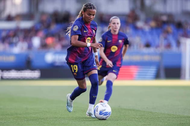 May 27, 2026, Sant Joan Despi, Barcelona, Spain: Vicky Lopez of FC Barcelona, Barca in action during the Spanish Women league, Liga F, football match played between FC Barcelona and Real Sociedad at Johan Cruyff Stadium on May 27, 2026 in Sant Joan Despi, Barcelona. Sant Joan Despi Spain - ZUMAa181 20260527_zaa_a181_106 Copyright: xJavierxBorregox