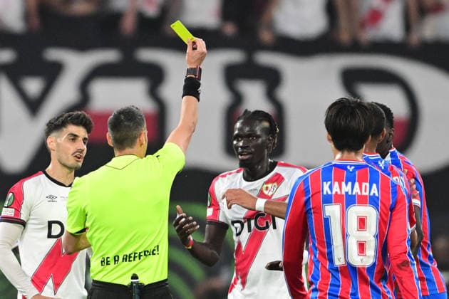 SOCCER - UEFA ECL, Crystal Palace vs Rayo Vallecano LEIPZIG,GERMANY,27.MAY.26 - SOCCER - UEFA Conference League, final, Crystal Palace FC vs Rayo Vallecano. Image shows Pathe Ciss (Rayo Vallecano).  GEPAxpictures xMichalxFajt