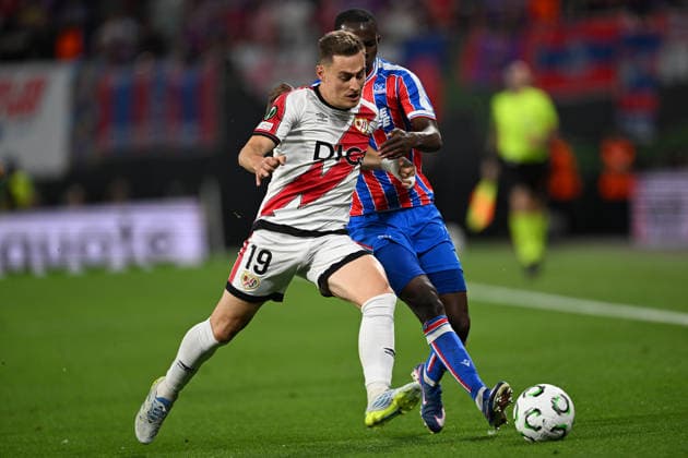 IPA85116092 - Jorge de Frutos (Rayo Vallecano) during the UEFA Europe Conference 2026 final between Rayo Vallecano de Madrid vs. Crystal Palace F.C. on May 27th, 2026 at the Red Bull Arena, Leipzig, Germany  Copyright: xVincenzoxOrlando IPAxSportx xx 85116092