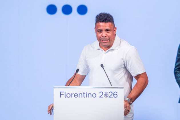 Ronaldo Nazario during the Florentino Perez presentation of the candidacy for the presidency of Real Madrid CF. May 27, 2026. (20260527708)