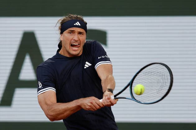 French Open - Alexander Zverev (GER) during at the 2026 Roland-Garros tournament in Paris, FRANCE, on May 27 - 2026 Copyright: AntonioxBorga