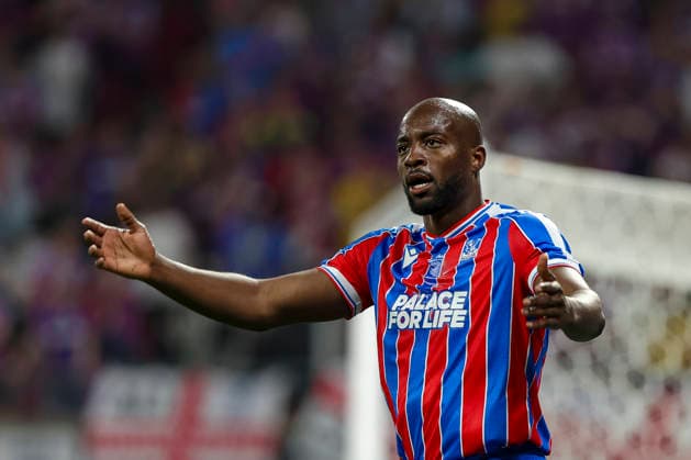 27.05.2026, EUR, Fussball, Herren, Conference League Finale, Saison 2025 2026, Crytsal Palace F.C. - Rayo Vallecano de Madrid Jean-Philippe Mateta (Crystal Palace, 14) gestikuliert, Gestik und Mimik Leipzig Leipzig Stadium Sachsen Deutschland Copyright: xAdrianxSchlüterx