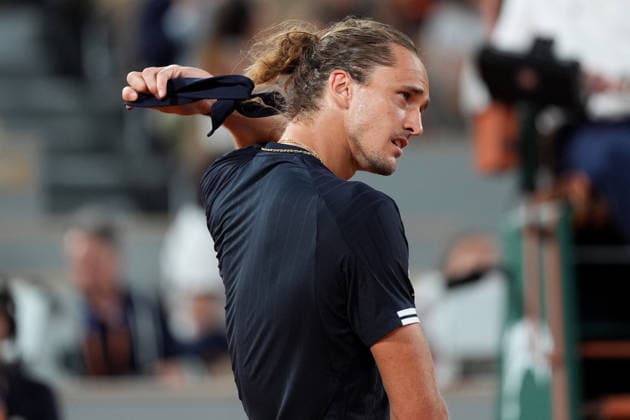 2026-05-27 2026 French Open - Day Four PARIS, FRANCE - MAY 27: Alexander Zverev of Germany during Day Four of the 2026 French Open at Roland Garros on May 27, 2026 in Paris, France. (Photo by Marleen Fouchier BSR Agency) Paris France Content not available for redistribution in The Netherlands directly or indirectly through any third parties. Copyright: xBSRxAgencyx