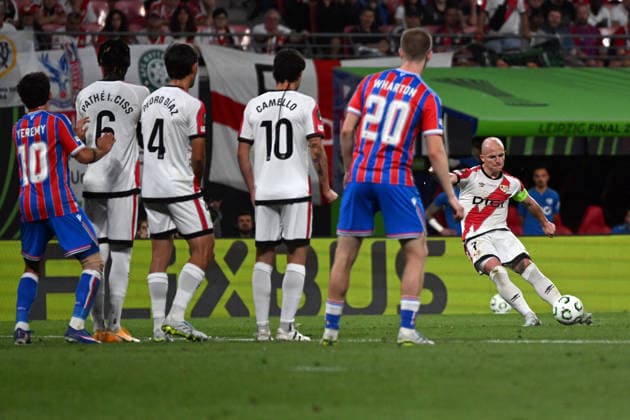 FOOTBALL - UEFA Conference League - Final - Crystal Palace FC vs Rayo Vallecano Photo by IPA ABACAPRESS.COM85117185 - Isi palazon Crystal Palace F.C. during the UEFA Europe Conference 2026 final between Rayo Vallecano de Madrid vs. Crystal Palace F.C. on 27th May 2026 at the Red Bull Arena, Leipzig, Germany Leipzig Germany  Copyright: xIPAxSport ABACAx