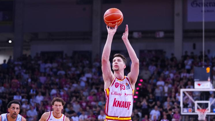 27.05.2026, xydrx, Basketball, easyCredit Basketball Bundesliga, Playoffs, Viertelfinale Spiel 5, Telekom Baskets Bonn - Fitness First Würzburg Baskets, Telekom Dome Bonn: Alen Pjanic (Fitness First Wuerzburg Baskets, 35) Copyright: HMBxMedia YannisxDreimann