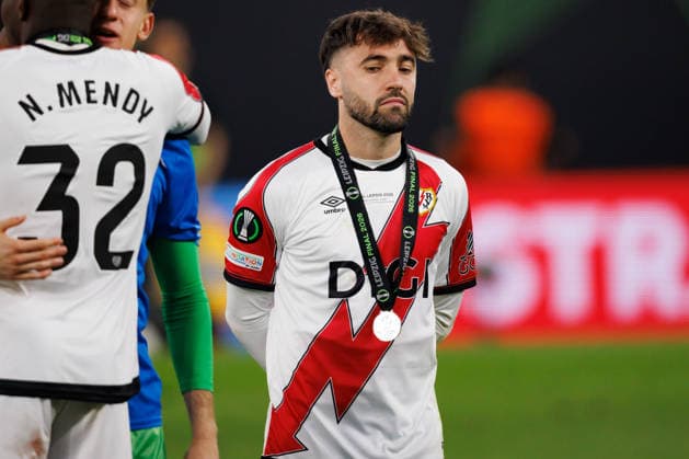 Unai Lopez seen during UEFA Conference League 2026 final game between teams of Crystal Palace FC and Rayo Vallecano de Madrid (Maciej Rogowski Ball Raw Images) Leipzig Red Bull Arena Germany Copyright: xMaciejxRogowskix ROG4_CP_RAY_2526-65