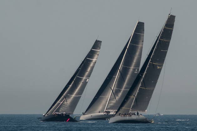 May 27, 2026, Sorrento, Naples, Italy: Sailing boats seen during the race in Sorrento. In the third day of the Tre Golfi Sailing Week, sailing boats continued the inshore racing for the IMA Maxi European Championship, EM, Europameisterschaft Sorrento Italy - ZUMAf172 0857731274st Copyright: xValeriaxFerrarox