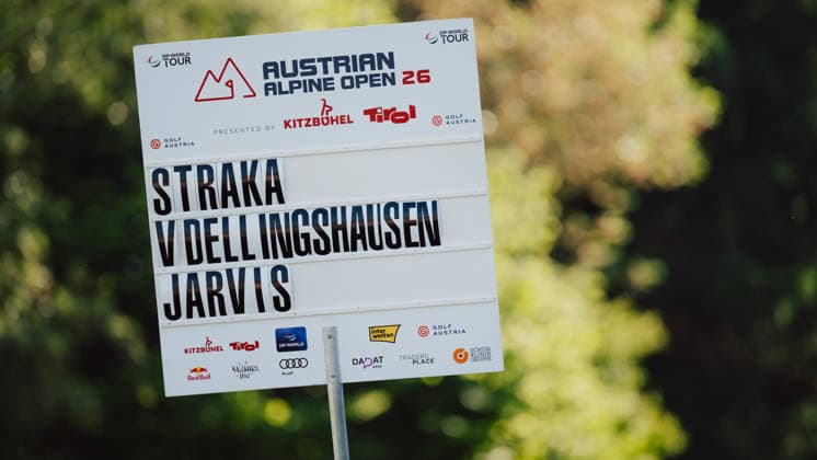 GOLF - Austrian Alpine Open KITZBUEHEL,AUSTRIA,28.MAY.26 - GOLF - DP World Tour, Austrian Alpine Open, GC Kitzbuehel-Schwarzsee-Reith. Image shows the scoreboard.  GEPAxpictures xAlexanderxSolc