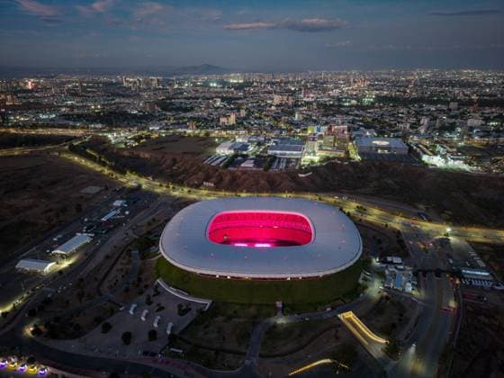 (260528) -- ZAPOPAN, May 28, 2026 -- This drone photo taken on May 27, 2026 shows the Guadalajara Stadium in Zapopan, Jalisco State, Mexico. The Guadalajara Stadium will host four group-stage matches during the 2026 FIFA World Cup, WM, Weltmeisterschaft, Fussball ) (SP)MEXICO-ZAPOPAN-FOOTBALL-FIFA WORLD CUP-STADIUM LixMuzi 