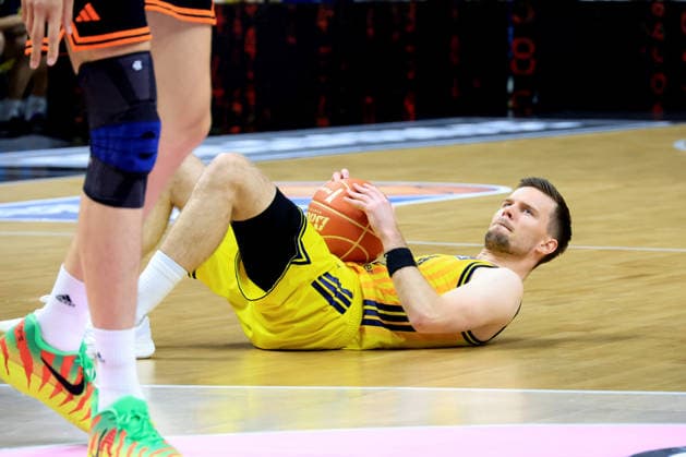 DEU, easyCredit BBL, ALBA vs. Rasta Vechta, 27.05.2026, Uber-Arena, Berlin, DEU, easyCredit BBL, ALBA vs. Rasta Vechta, im Bild Martin Hermannsson (ALBA Berlin 15)