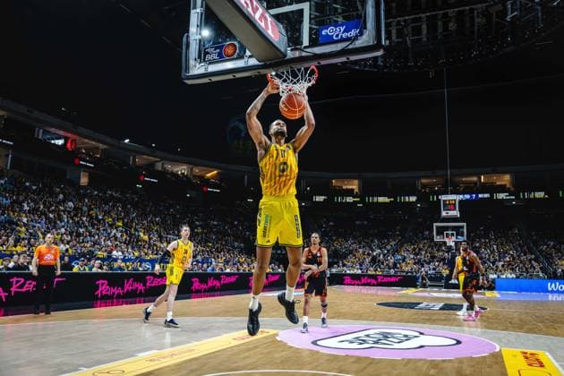 Basketball Berlin 27.05.2026 Saison 2025 2026 EasyCredit BBL 1. Bundesliga Männer, Herren Playoffs Viertelfinale Spiel 5 Alba Berlin - RASTA Vechta Norris Agbakoko (Alba Berlin, No.17)