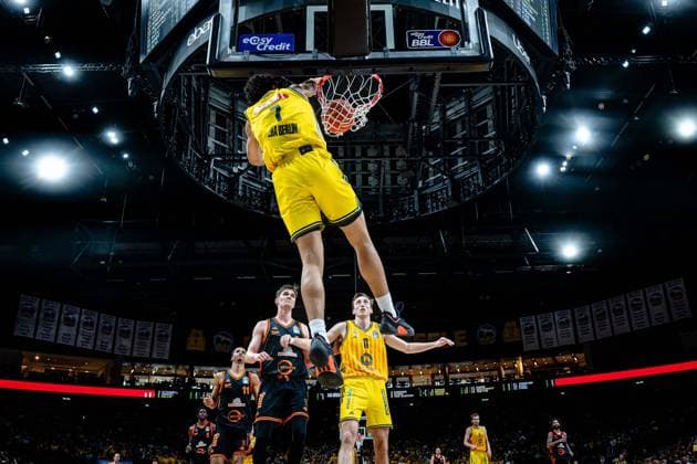 Basketball Berlin 27.05.2026 Saison 2025 2026 EasyCredit BBL 1. Bundesliga Männer, Herren Playoffs Viertelfinale Spiel 5 Alba Berlin - RASTA Vechta Jack Kayil (Alba Berlin, No.07)