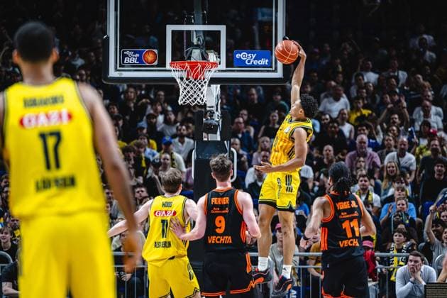 Basketball Berlin 27.05.2026 Saison 2025 2026 EasyCredit BBL 1. Bundesliga Männer, Herren Playoffs Viertelfinale Spiel 5 Alba Berlin - RASTA Vechta Jack Kayil (Alba Berlin, No.07)
