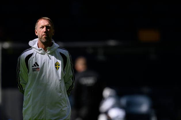 260528 Head coach Graham Potter of the Swedish national football team at a training session on May 28, 2026 in Stockholm. Photo: Johanna Säll BILDBYRAN kod JL JL0620 fotboll football soccer fotball landskamp träning practice training sverige sweden sverige a FIFA World Cup, WM, Weltmeisterschaft, Fussball vm bbeng Copyright: JOHANNAxSÄLL BB260528BB168