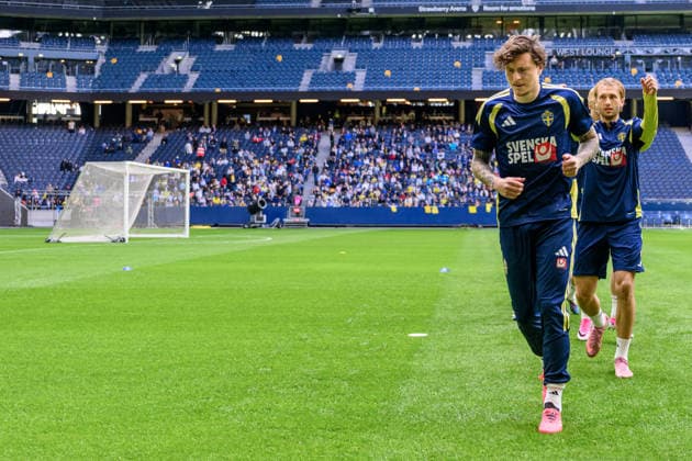 260528 Victor Nilsson Lindelöf of the Swedish national football team at a training session on May 28, 2026 in Stockholm. Photo: Johanna Säll BILDBYRAN kod JL JL0620 fotboll football soccer fotball landskamp träning practice training sverige sweden sverige a FIFA World Cup, WM, Weltmeisterschaft, Fussball vm bbeng Copyright: JOHANNAxSÄLL BB260528BB180